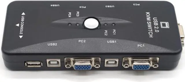 Main image of Weastlinks 4 Ports USB2.0 KVM Switch Selector VGA Print Auto Switch Monitor Box VGA Splitter KVM Switch