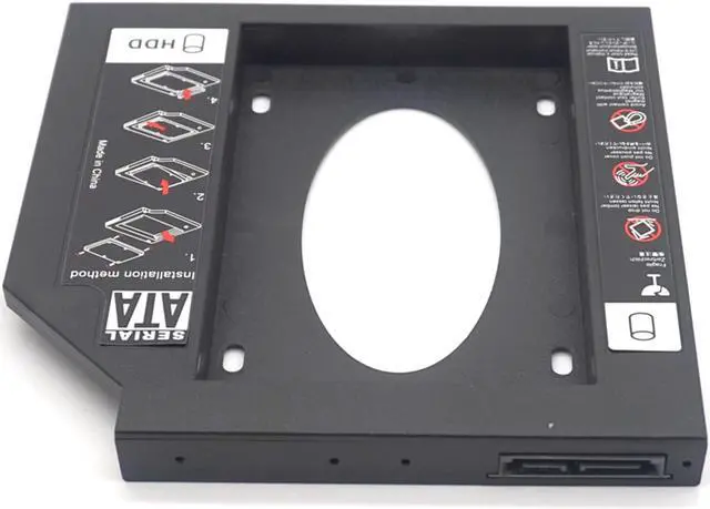 Alt view image 2 of 7 - Weastlinks Plastic Second 2nd HDD Caddy 12.7mm SATA 3.0 Optibay 2.5'' SSD DVD Hard Disk Driver Case CD-ROM Adapter Box Enclosure