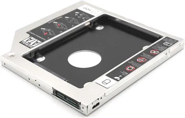 Alt view image 6 of 7 - Weastlinks Universal SATA 3.0 2nd HDD Caddy 9.5mm for 2.5" 2TB SSD Case Hard Disk Enclosure with LED for Laptop DVD-ROM Optical Bay