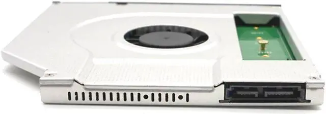 Alt view image 3 of 7 - Weastlinks M2 M.2 NGFF SSD Caddy Solid State Hard Disk Enclosure Adapter 9.5mm Laptop Internal Cooling Fan Inner CPU Cooler Radiator