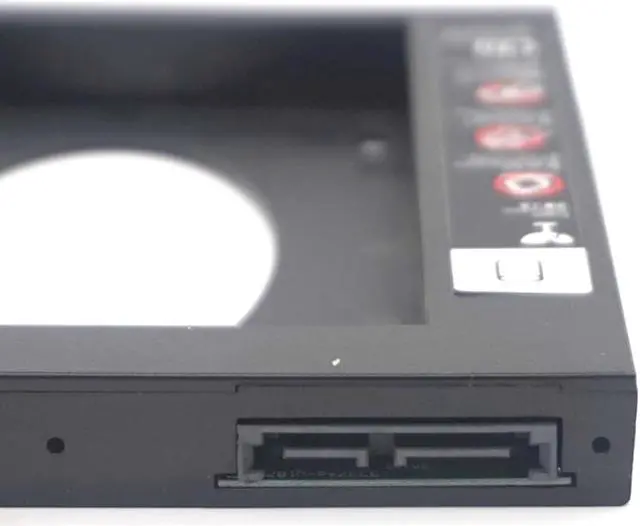 Alt view image 3 of 7 - Weastlinks Plastic Second 2nd HDD Caddy 12.7mm SATA 3.0 Optibay 2.5'' SSD DVD Hard Disk Driver Case CD-ROM Adapter Box Enclosure