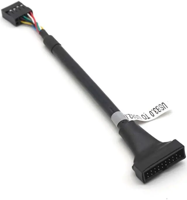 Alt view image 2 of 7 - Weastlinks 2pcs 20Pin 19Pin USB 3.0 Female To 9Pin USB 2.0 Male Motherboard Cable Adapter Cord 480mbps Data Speed Computer Cable Connectors