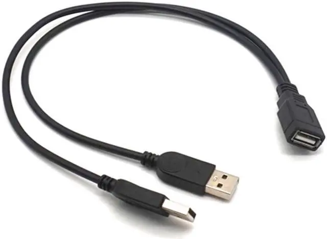 Main image of Weastlinks 2pcs USB Female A To Dual A Male High Speed ??USB 2.0 Charging Data Sync Power Charger Cable For PC