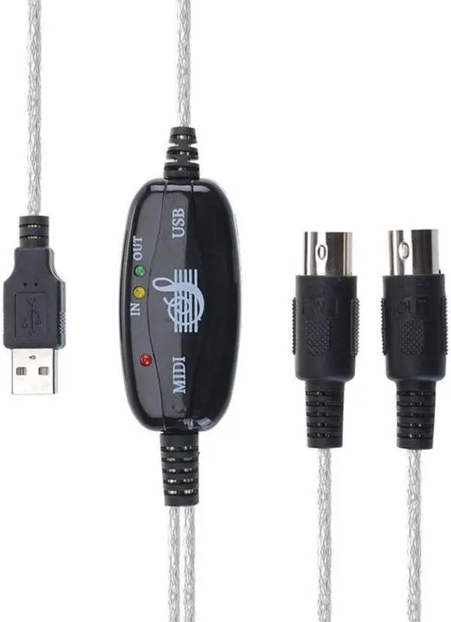 Main image of Weastlinks USB MIDI Cable Converter TO PC Music Keyboard Adapter USB TO Keyboard PC MIDI Interface Adapter Cable