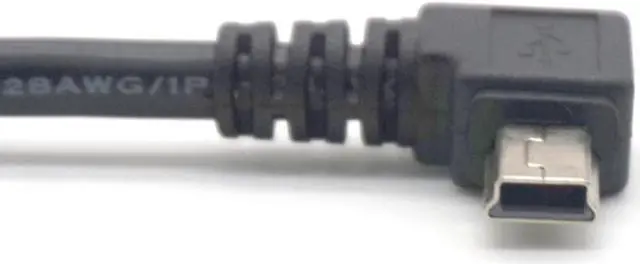 Alt view image 3 of 7 - Weastlinks Mini USB B Type 5pin Male Left Right Angled 90 Degree to USB 2.0 Male Data Cable