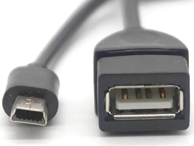 Main image of Weastlinks 3pcs 5pin Mini USB Male To USB 2.0 Type A Female OTG Host Adapter Cable OTG Cable For Cellphone Tablet MP3 MP4 Camera