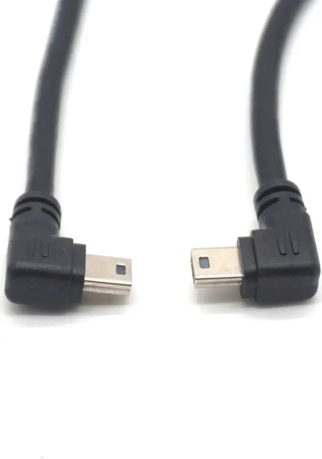 Alt view image 4 of 7 - Weastlinks Mini USB B Type 5pin Male Left Right Angled 90 Degree to USB 2.0 Male Data Cable