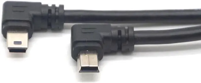 Alt view image 3 of 7 - Weastlinks Mini USB B Type 5pin Male Left Right Angled 90 Degree to USB 2.0 Male Data Cable