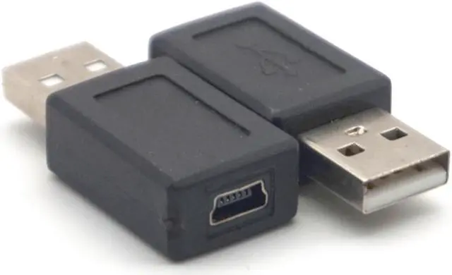 Main image of Weastlinks 2pcs USB Male to Mini USB Female Adapter USB Female Device Change into Mini USB2.0 Female