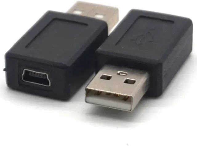 Alt view image 6 of 6 - Weastlinks 2pcs USB Male to Mini USB Female Adapter USB Female Device Change into Mini USB2.0 Female