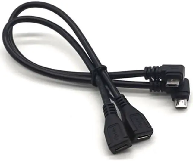 Alt view image 5 of 7 - Weastlinks Converter Data Cable left and right 90 Degree Micro USB Male To Female Adapter Converter Data Cable