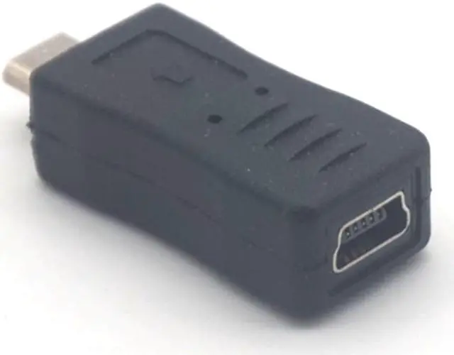 Alt view image 7 of 7 - Weastlinks 2pcs Micro USB Male to Mini USB Female B Type Charger Adapter Connector Converter