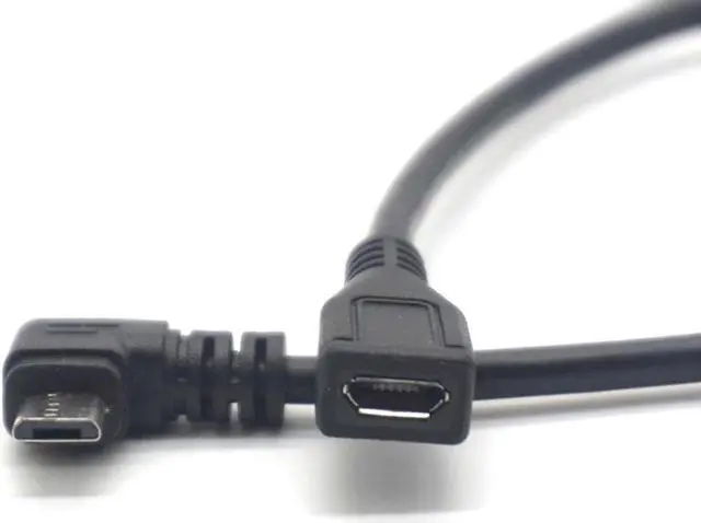Alt view image 3 of 7 - Weastlinks Converter Data Cable left and right 90 Degree Micro USB Male To Female Adapter Converter Data Cable