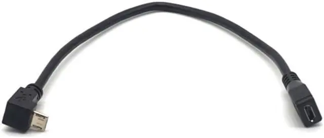 Alt view image 2 of 7 - Weastlinks 2pcs Micro USB Male to Micro USB 5Pin Female plug Down Angled Extension Cable Adapter Converter