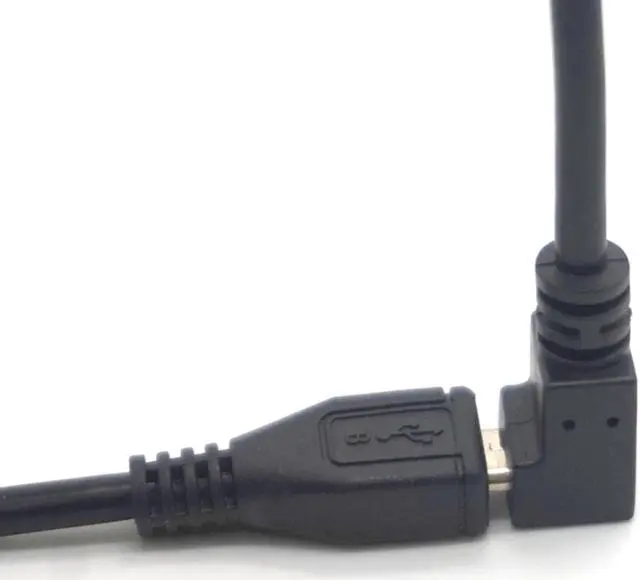 Alt view image 5 of 7 - Weastlinks 2pcs Micro USB Male to Micro USB 5Pin Female plug Down Angled Extension Cable Adapter Converter