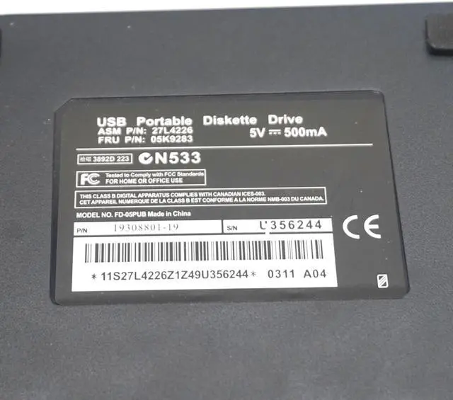 Alt view image 4 of 7 - Weastlinks 1.44 MB Floppy Disk 3.5" USB External Drive Portable Floppy Disk Drive Diskette FDD For Laptop Desktop PC