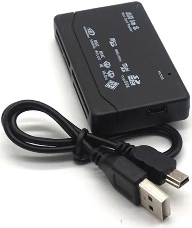 Alt view image 7 of 7 - Weastlinks All In One Memory Card Reader USB External Card Reader SD SDHC Mini Micro M2 MMC XD CF Reader For MP3 Digital Camera