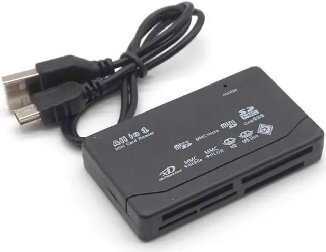 Alt view image 2 of 7 - Weastlinks All In One Memory Card Reader USB External Card Reader SD SDHC Mini Micro M2 MMC XD CF Reader For MP3 Digital Camera