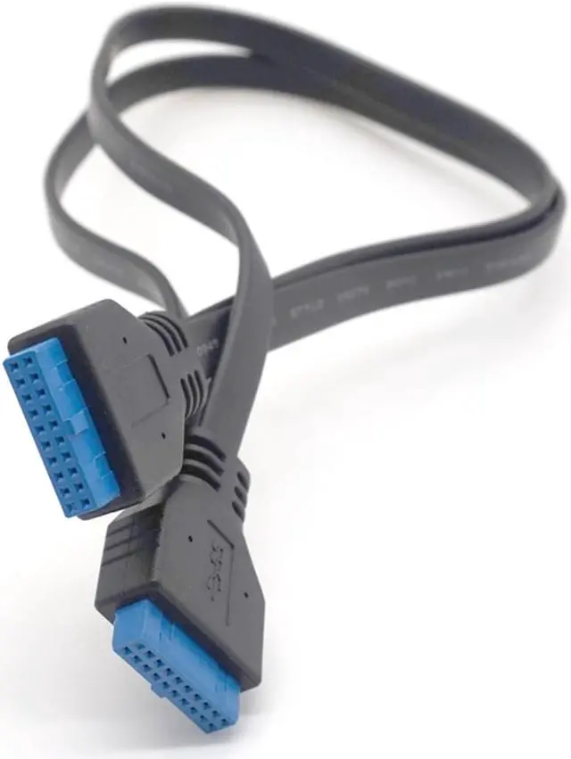 Alt view image 3 of 6 - Weastlinks USB Extension Cable USB3.0 20Pin Female to USB 3.0 20 Pin Female Extension Cable Motherboard Mainboard Cable Extender