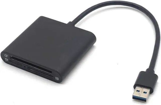 Alt view image 7 of 7 - Weastlinks Portable Micro USB 3.0 OTG 3-slot High Speed CF SD Micro SD TF Card Reader For PC Android Phone