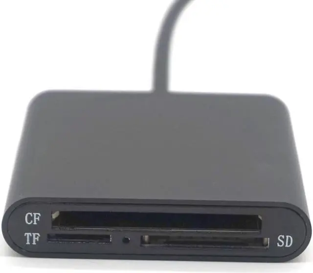 Alt view image 3 of 7 - Weastlinks Portable Micro USB 3.0 OTG 3-slot High Speed CF SD Micro SD TF Card Reader For PC Android Phone