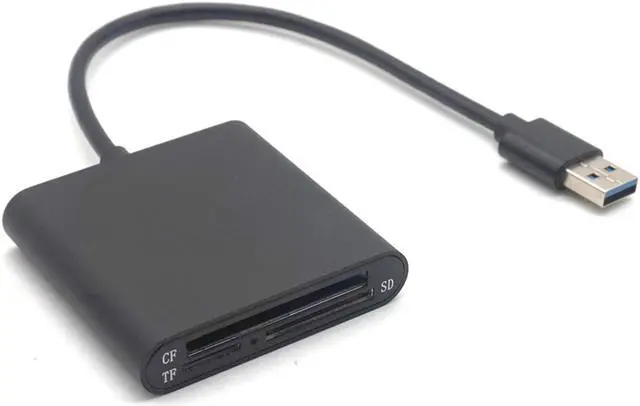 Alt view image 2 of 7 - Weastlinks Portable Micro USB 3.0 OTG 3-slot High Speed CF SD Micro SD TF Card Reader For PC Android Phone