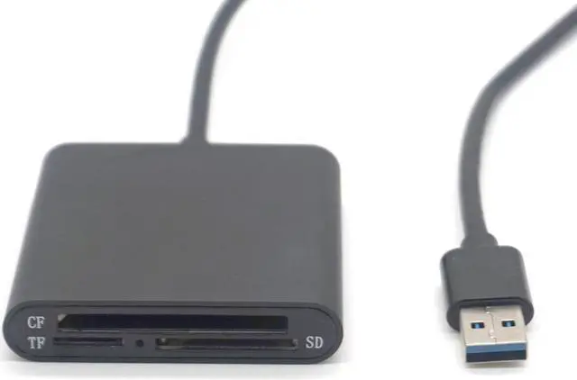 Alt view image 5 of 7 - Weastlinks Portable Micro USB 3.0 OTG 3-slot High Speed CF SD Micro SD TF Card Reader For PC Android Phone