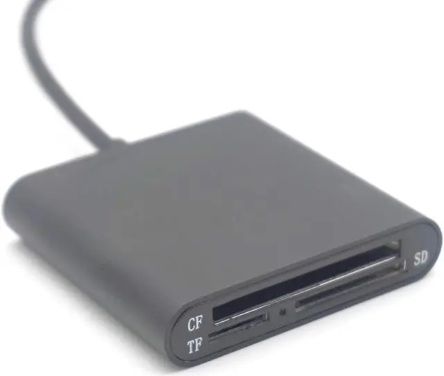 Alt view image 6 of 7 - Weastlinks Portable Micro USB 3.0 OTG 3-slot High Speed CF SD Micro SD TF Card Reader For PC Android Phone