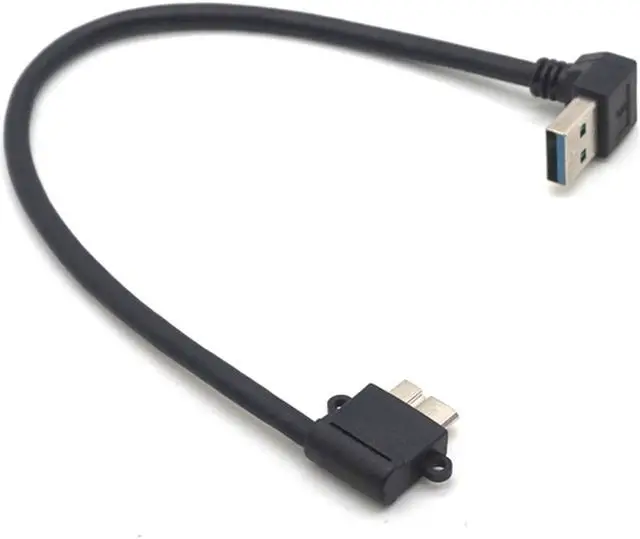 Alt view image 6 of 7 - Weastlinks UP Angled 90 Degree USB 3.0 to Micro 10Pin Right Angled Cable 20cm for Cell phone & Hard Disk SSD