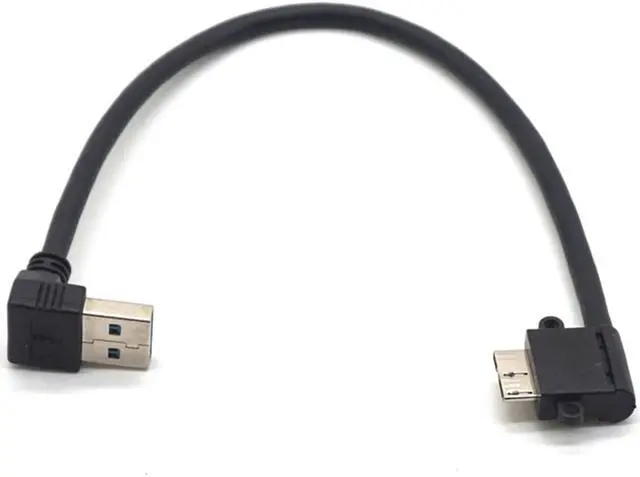 Alt view image 7 of 7 - Weastlinks UP Angled 90 Degree USB 3.0 to Micro 10Pin Right Angled Cable 20cm for Cell phone & Hard Disk SSD