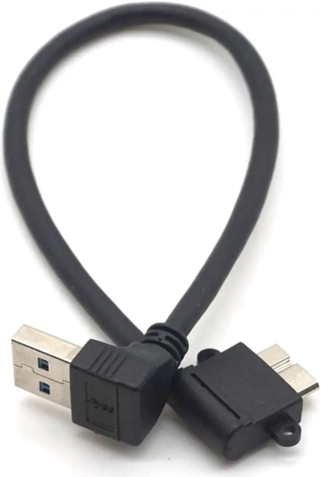 Alt view image 5 of 7 - Weastlinks UP Angled 90 Degree USB 3.0 to Micro 10Pin Right Angled Cable 20cm for Cell phone & Hard Disk SSD