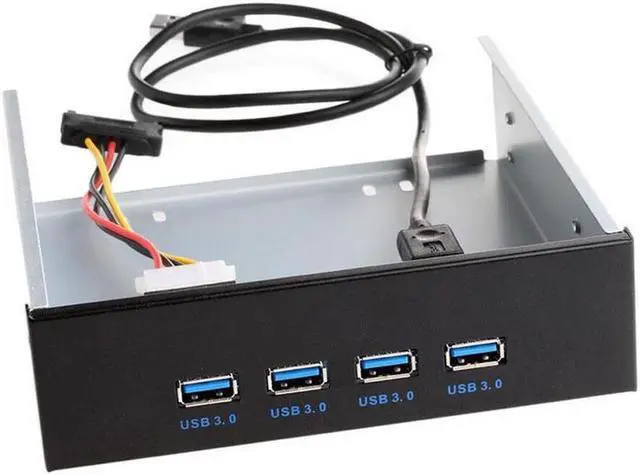 Main image of Weastlinks 5.25 Inch USB 3.0 Front Panel 4 Port Motherboard 19 Pin to USB 3.0