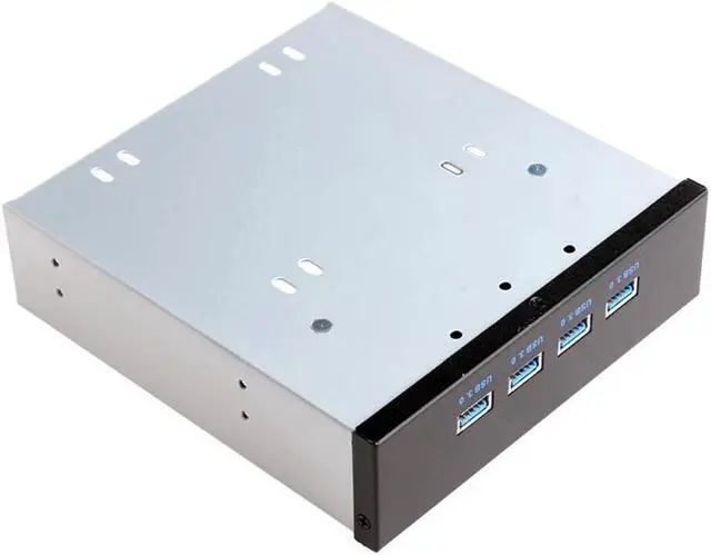 Alt view image 6 of 7 - Weastlinks 5.25 Inch USB 3.0 Front Panel 4 Port Motherboard 19 Pin to USB 3.0