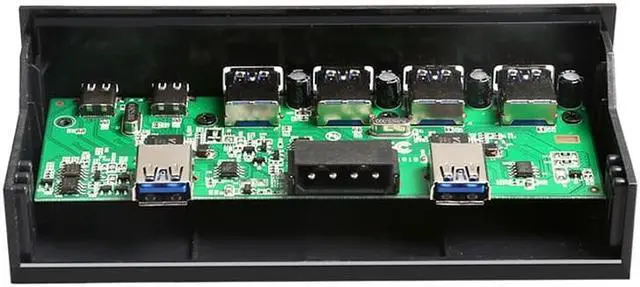 Alt view image 5 of 7 - Weastlinks 4 Ports USB3.0+2 Ports USB3.1 Type C Desktop Front Panel Computer Drives Expansion card