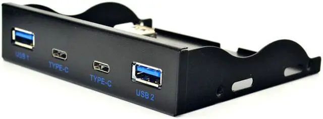 Alt view image 2 of 7 - Weastlinks USB Hub USB C Hub 3.5 Inch Floppy Drive Front Panel 2 Port USB 3.0 + 2 Port USB 3.1 Type C 20 Pin Connector For Desktop Computer