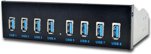 Alt view image 2 of 7 - Weastlinks 8 Port USB Hub USB3 5.25 USB 3.0 Front Panel Splitters USB 3.0 Hub for PC USB-HUB Multiple USB3.0 HUB Splitter Hubs for Computer