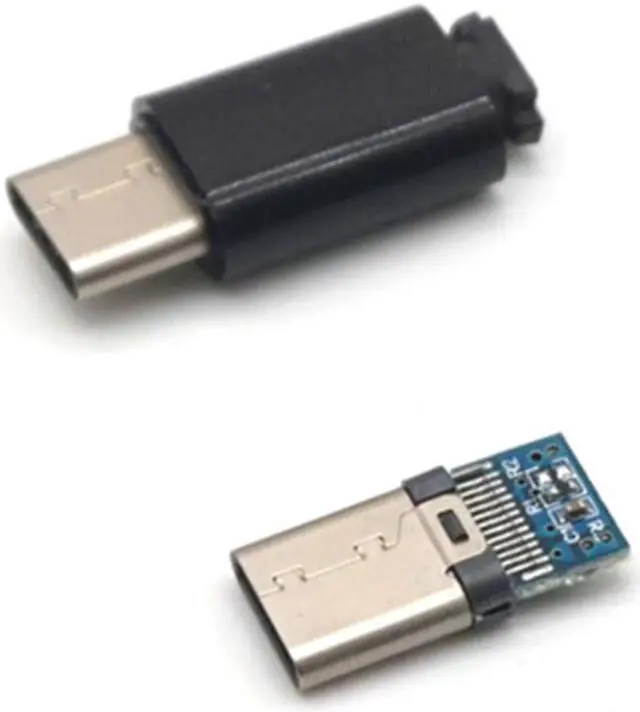 Alt view image 2 of 7 - Weastlinks 5pcs TYPE-C USB 3.1 Plug Male connector With PCB 24pin welding Data OTG line interface DIY data cable accessories