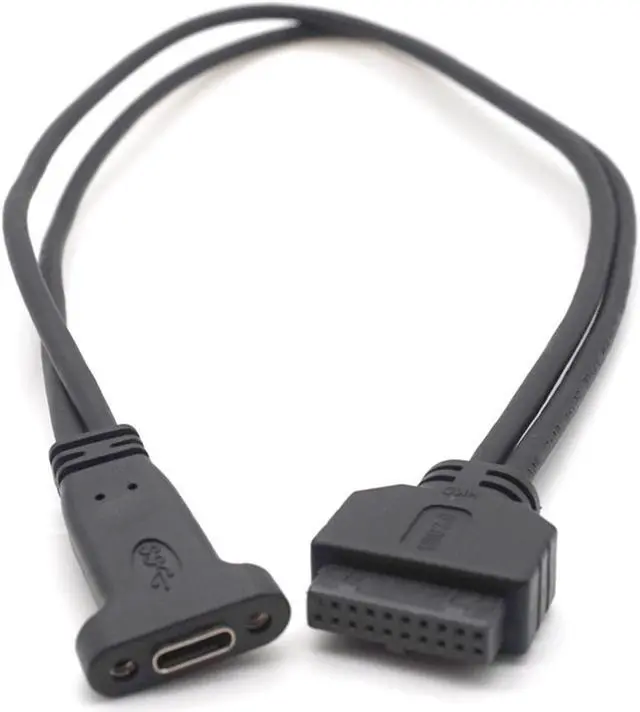 Main image of Weastlinks 19pin USB header to USB 3.1 Type-C Cable 20 PIN USB3.0 Female to USB-C Adapter Card PCI-e Long profile Bracket