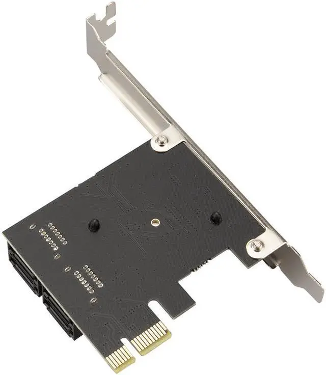 Alt view image 5 of 7 - Weastlinks PCIe to 4 Ports SATA 3 III 3.0 6 Gbps SSD Adapter PCI-e PCI Express x1 Controller Board Expansion Card Support x4 x6 x8 x16