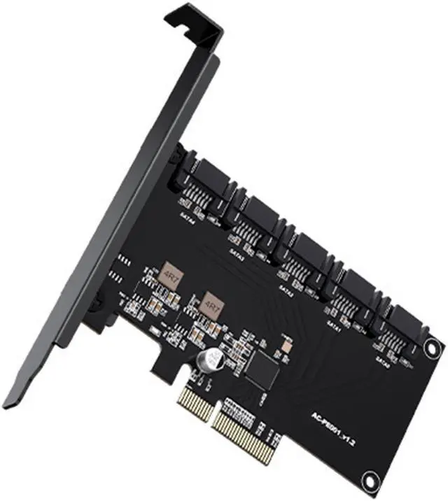 Alt view image 2 of 7 - Weastlinks 6Gbps SATA 3.0 to PCI-E Controller Card 5Ports 8ports 10ports SATAIII PCIe Expansion Card PCI Express Adapter Supports RAID