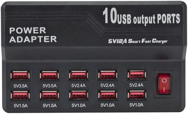 Main image of Weastlinks Smart 10 Ports 12 Ports USB Fast Charger Universal Power Adapter USB Charger Adapter