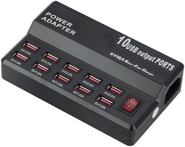 Alt view image 2 of 5 - Weastlinks Smart 10 Ports 12 Ports USB Fast Charger Universal Power Adapter USB Charger Adapter