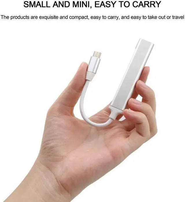 Alt view image 5 of 8 - Weastlinks Type-C to USB HUB USB-C to 4-Port USB 3.0 2.0 High-Speed Splitter OTG Aluminum Alloy Docking Station