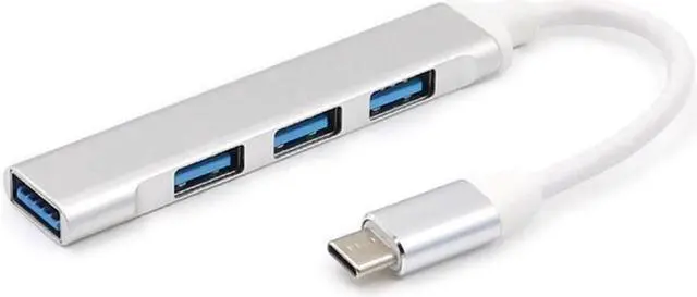 Alt view image 7 of 8 - Weastlinks Type-C to USB HUB USB-C to 4-Port USB 3.0 2.0 High-Speed Splitter OTG Aluminum Alloy Docking Station