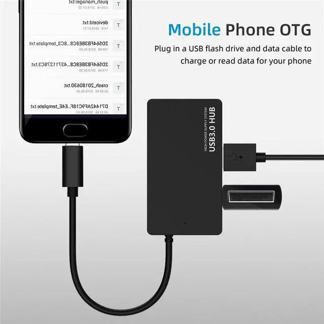 Alt view image 4 of 7 - Weastlinks 4 Ports USB Type C Hub Fast Speed USB 3.0 Splitter USB C to 4 USB3.0 Converter Adapter Cable for MacBook Laptop Tablet Computer