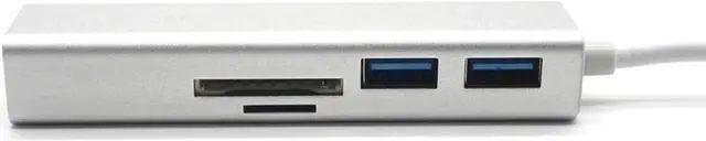 Alt view image 5 of 7 - Weastlinks Aluminum USB3.0 to RJ45 2 Port USB3.0 SD TF Card Reader Adapter Converter