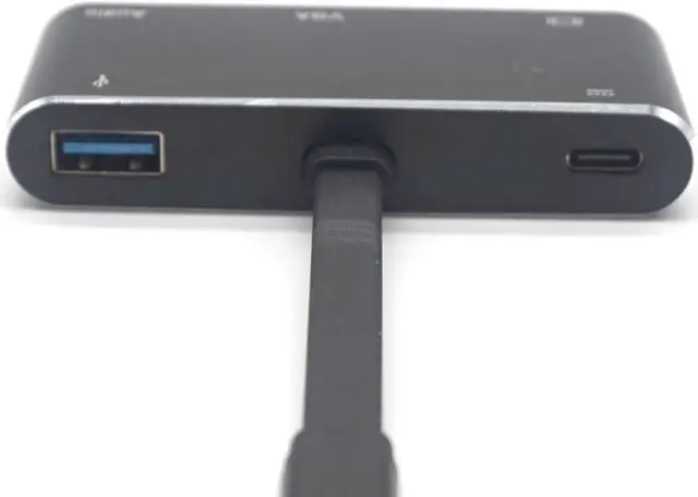 Alt view image 5 of 7 - Weastlinks USB Type-C HUB USB-C to HDMI 4K USB3.0 Audio VGA HUB Adapter