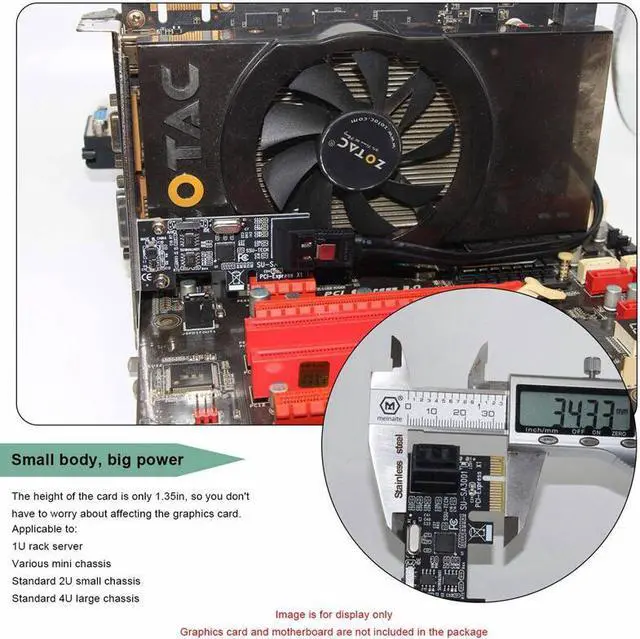 Alt view image 6 of 7 - Weastlinks PCI-e to 2 Ports SATA3.0 Expansion Card PCIE To Sata 3.0 Convert Adapter Interface For Ssd Boot System Riser Controller