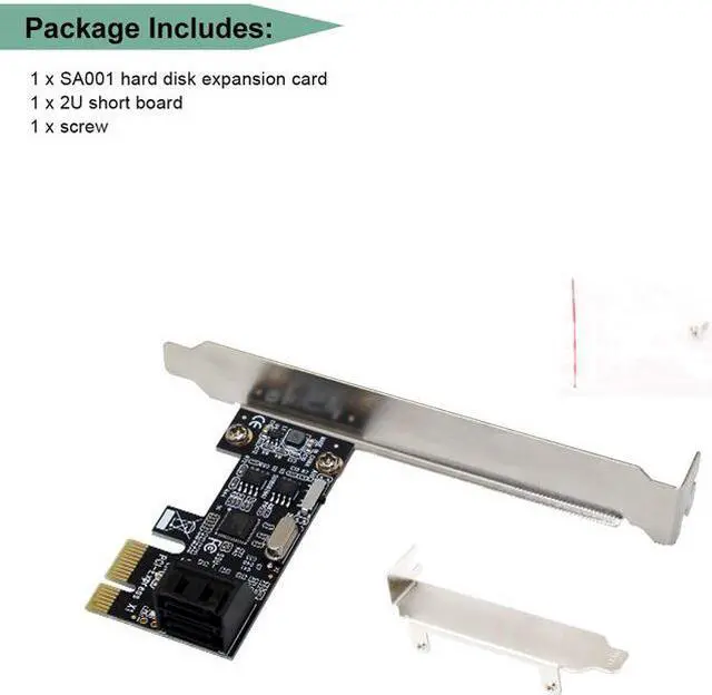 Alt view image 2 of 7 - Weastlinks PCI-e to 2 Ports SATA3.0 Expansion Card PCIE To Sata 3.0 Convert Adapter Interface For Ssd Boot System Riser Controller