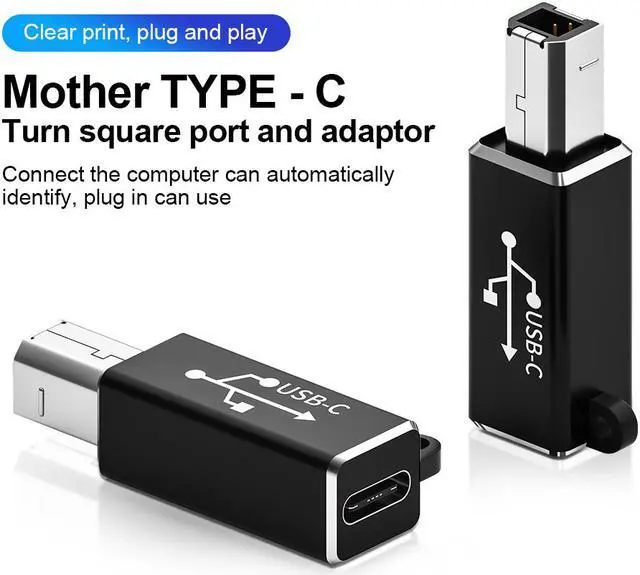 Main image of Weastlinks USB-C Printer Cable For USB-C Equipped Laptop PC to USB Type B Scanner Printer Server Fax Machine Hard Drive Camera Piano